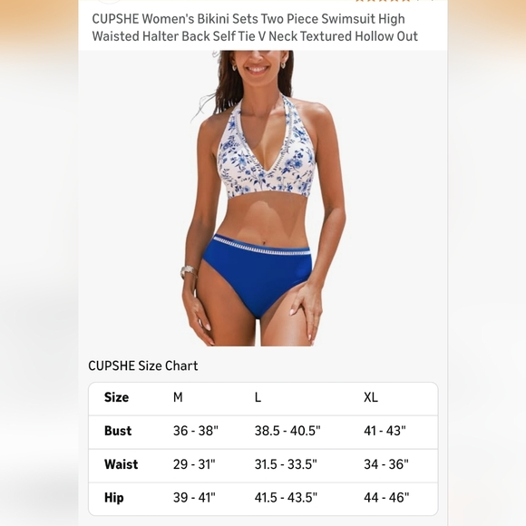 Cupshe Halter and Bikini Set - Picture 3 of 8